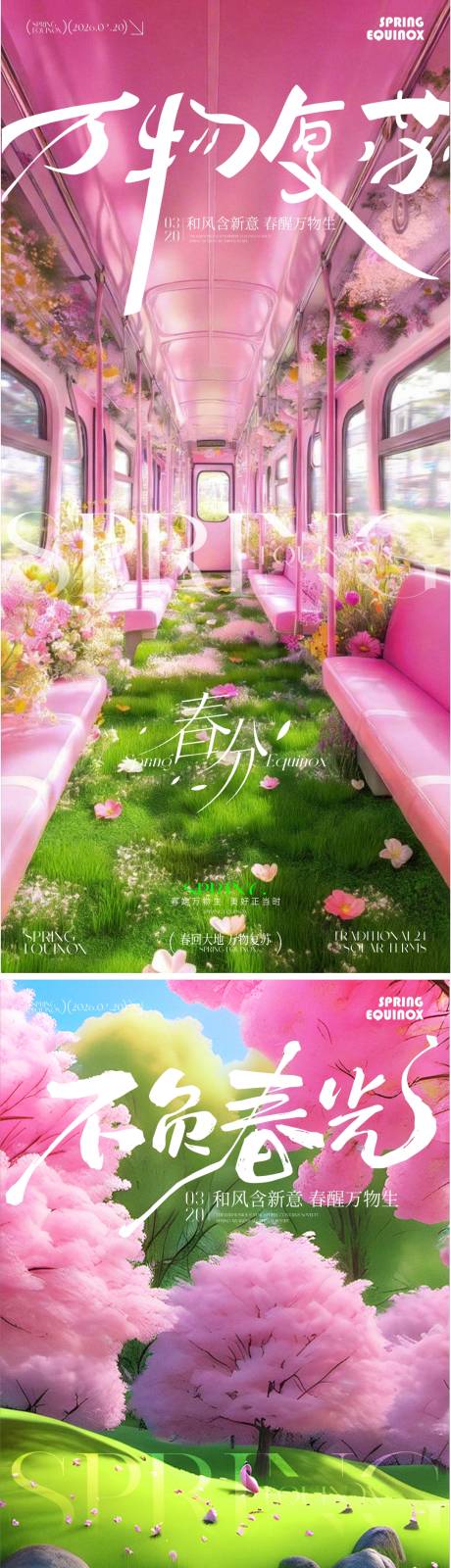 源文件下载【享设计】搜索编号：37790035907845438【春分节气海报】