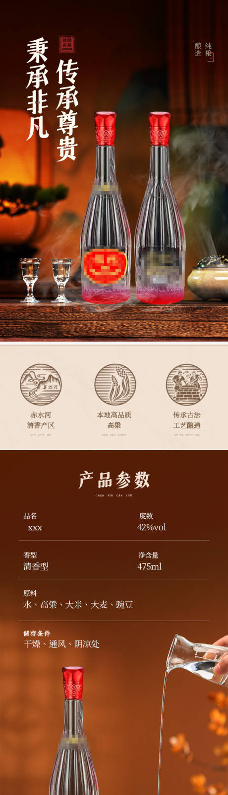 源文件下载【享设计】搜索编号：19380035618486702【白酒详情】