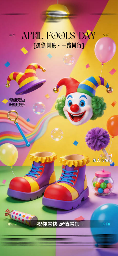源文件下载【享设计】搜索编号：95170035984521065【酒吧愚人节传统海报】