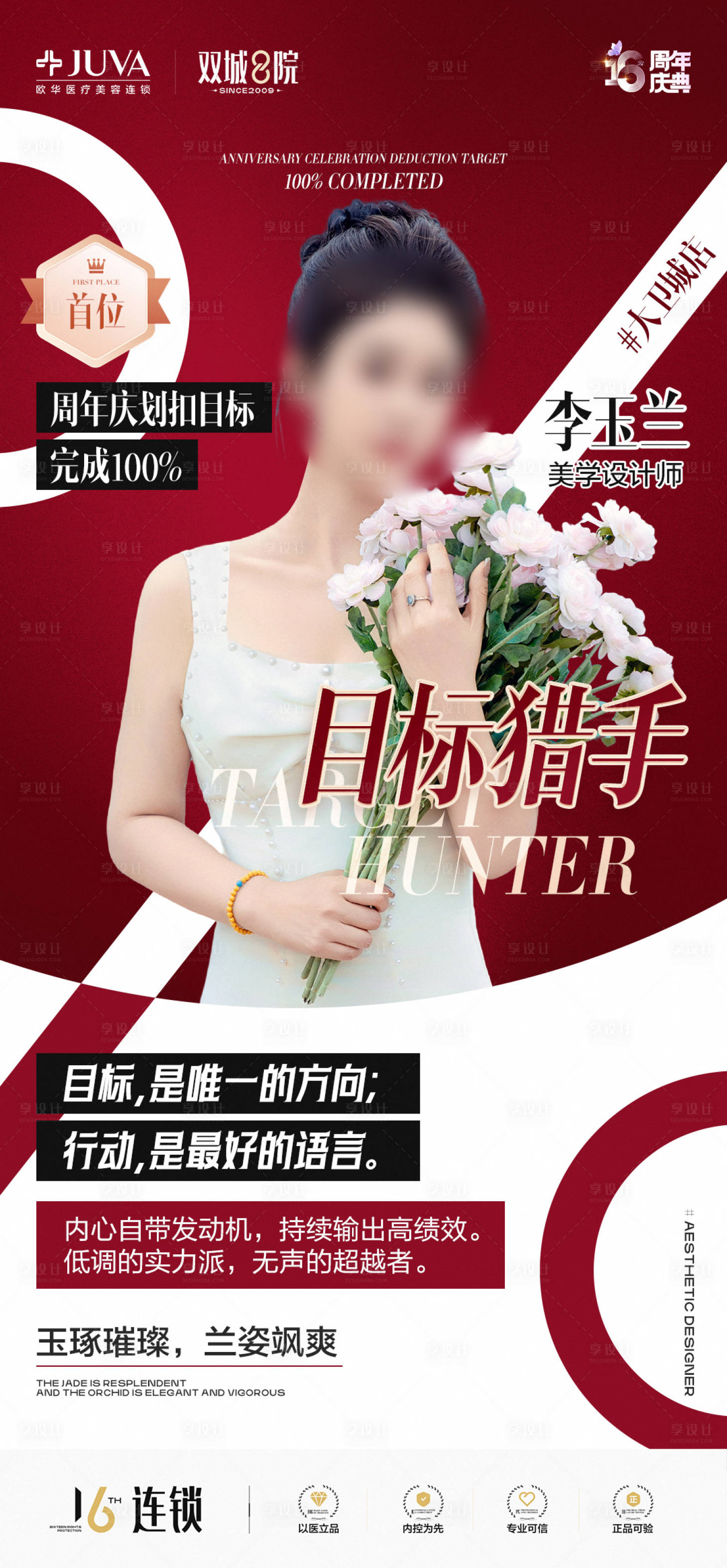 源文件下载【享设计】搜索编号：78550035950121516【业绩达标海报】