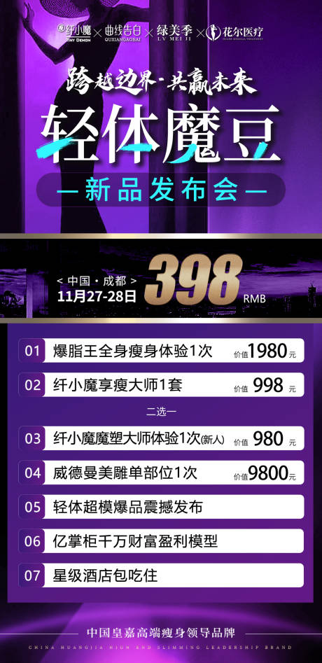 源文件下载【享设计】搜索编号：84680035925721967【医美招商会议邀请门票海报】