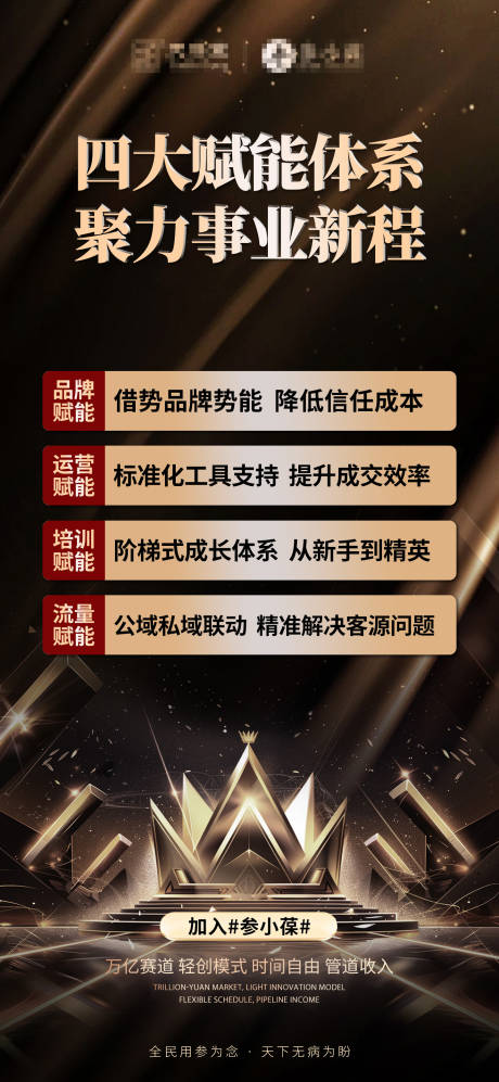 源文件下载【享设计】搜索编号：95250035805864084【黑金微商新零售大健康招商造势海报】