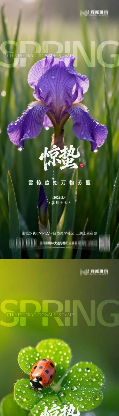 源文件下载【享设计】搜索编号：85790035599988726【2026惊蛰节气海报桃花梨花】