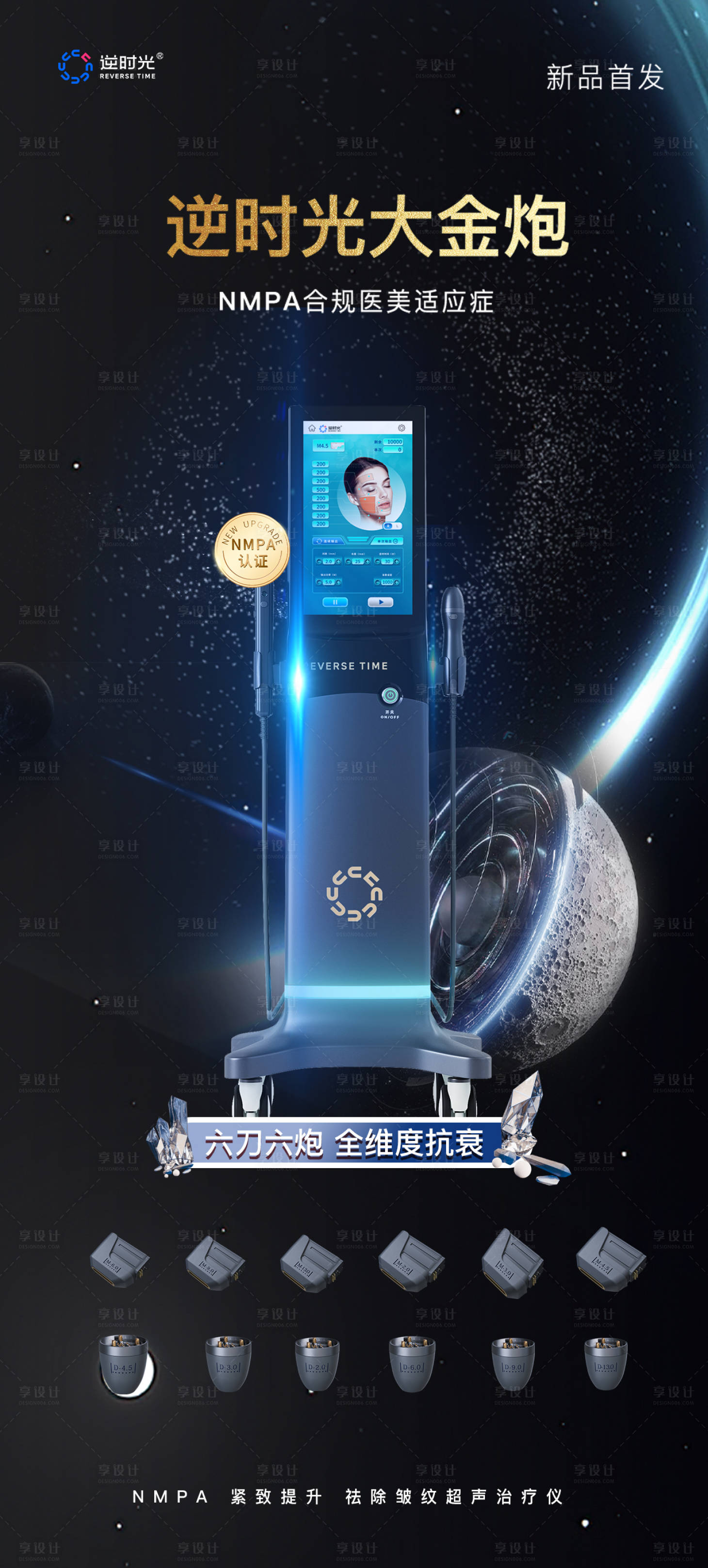 源文件下载【享设计】搜索编号：70870035934871943【逆时光大金炮仪器海报】