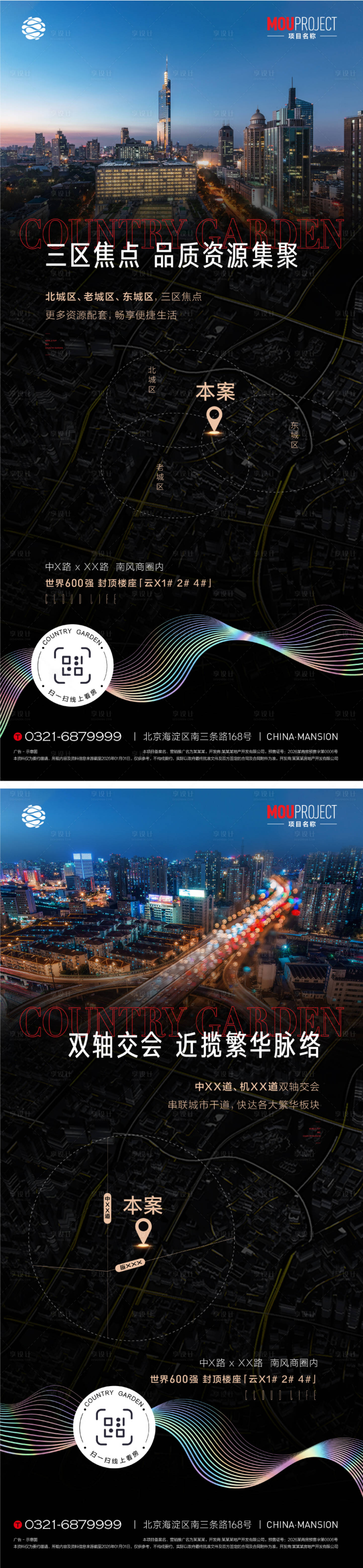 源文件下载【享设计】搜索编号：62550036075071915【房地产区位价值宣传类海报】