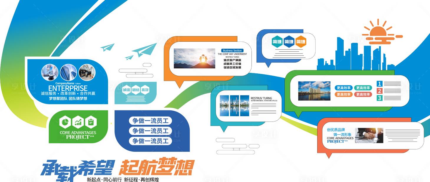 源文件下载【享设计】搜索编号：60080036071854558【企业文化文化墙公创意司立体形象墙】