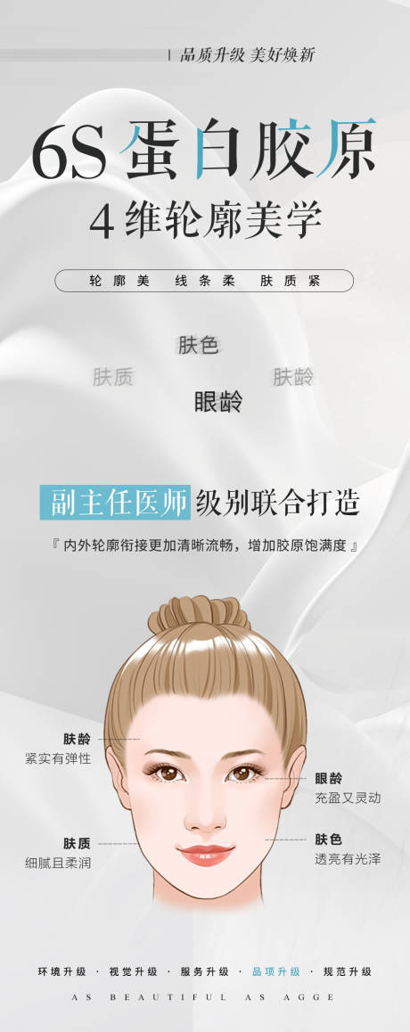 源文件下载【享设计】搜索编号：20900035837963305【简约大气高端医美美业蛋白胶原海报】