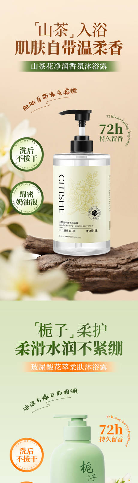 源文件下载【享设计】搜索编号：76760035892783812【沐浴露产品电商海报】