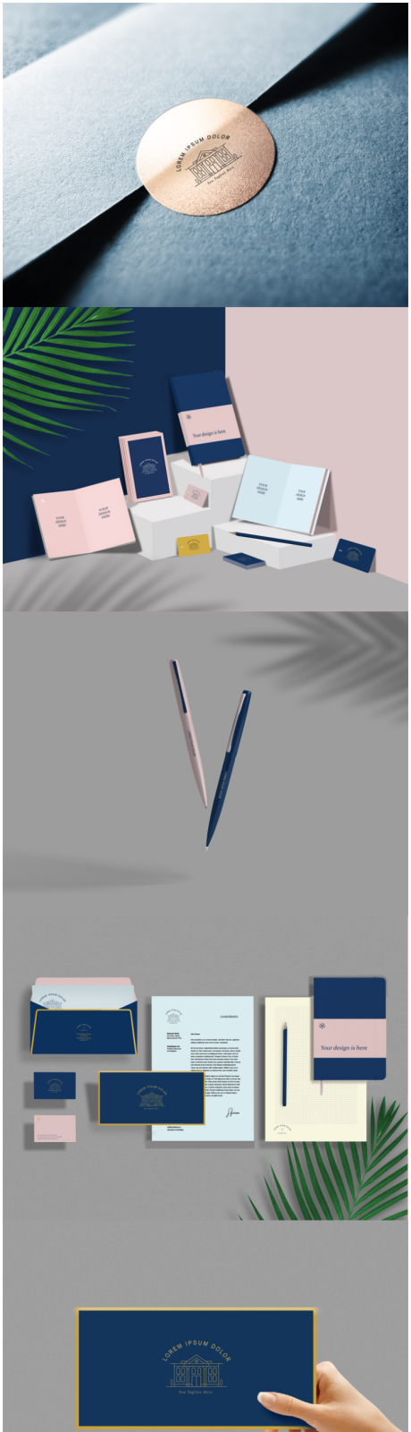 源文件下载【享设计】搜索编号：62370035826553398【粉蓝色品牌温馨酒店样机合集】