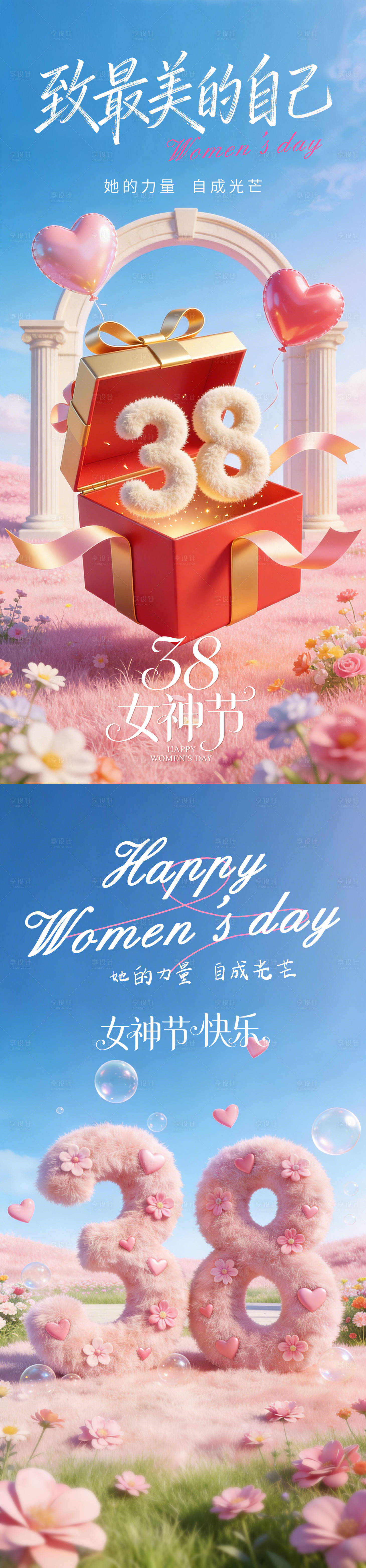 源文件下载【享设计】搜索编号：51270035695329140【女神节海报】