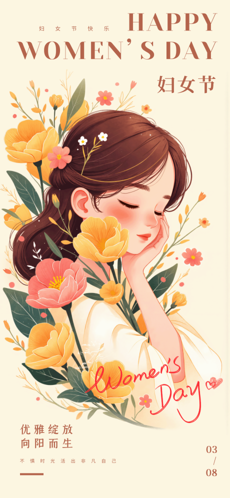 源文件下载【享设计】搜索编号：44250035616272084【妇女节海报】