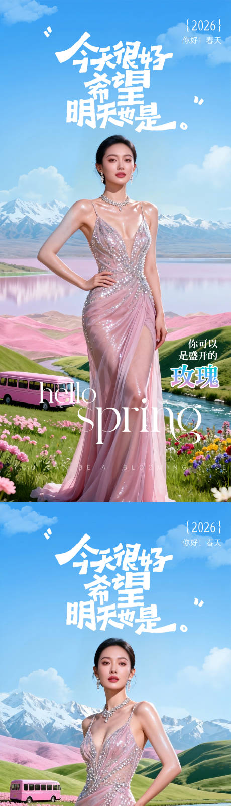 源文件下载【享设计】搜索编号：97880035967835810【医美春天海报】
