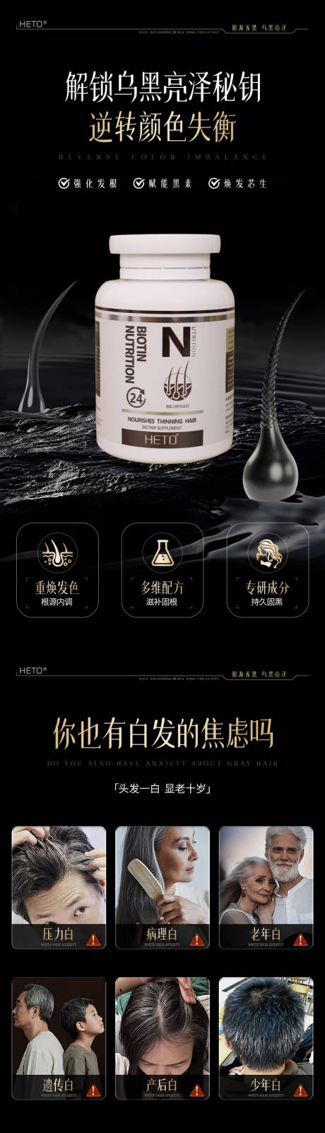 源文件下载【享设计】搜索编号：13140035756857744【黑发生物素详情页 】