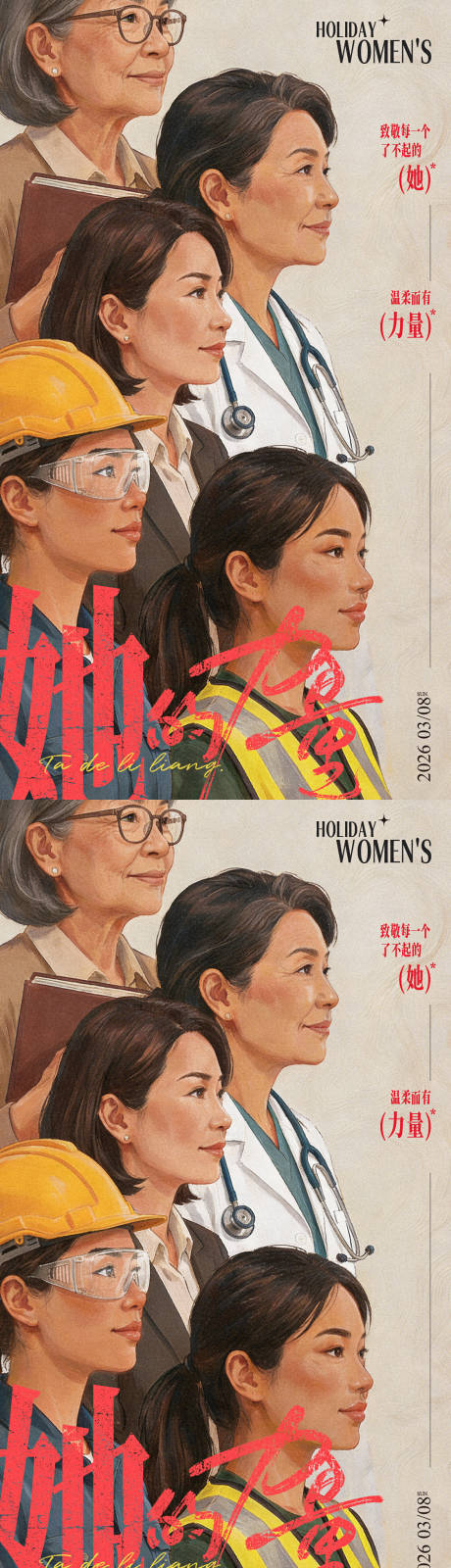 源文件下载【享设计】搜索编号：94060035870374738【38妇女节女神节复古海报】