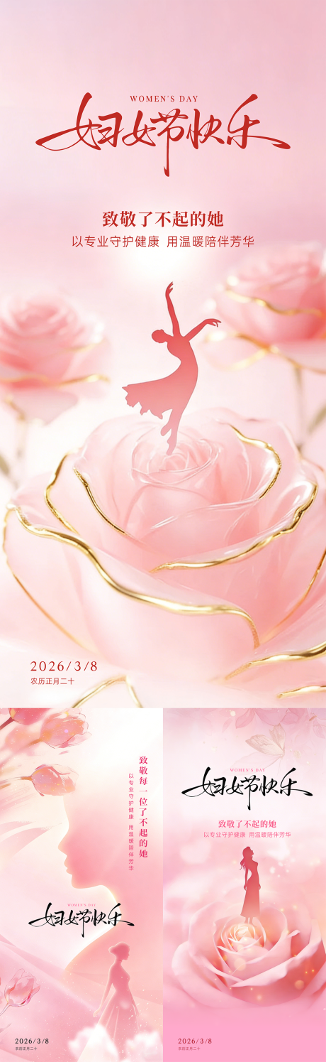 源文件下载【享设计】搜索编号：20150035801071136【妇女节海报】