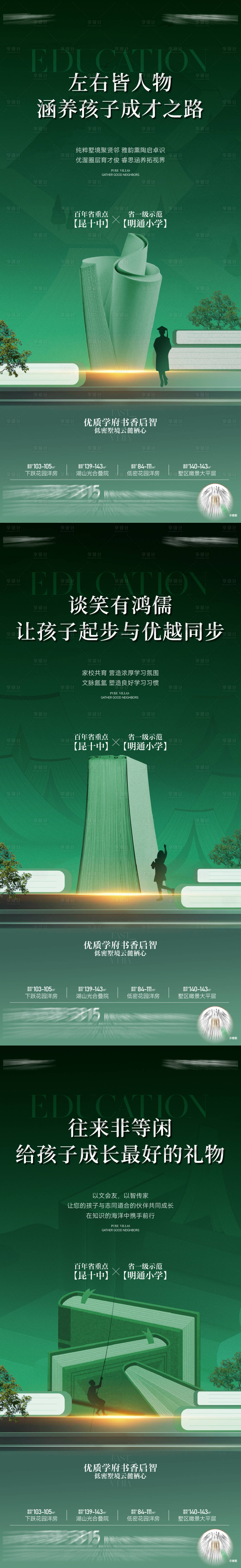 源文件下载【享设计】搜索编号：96480035940608059【地产学区海报】