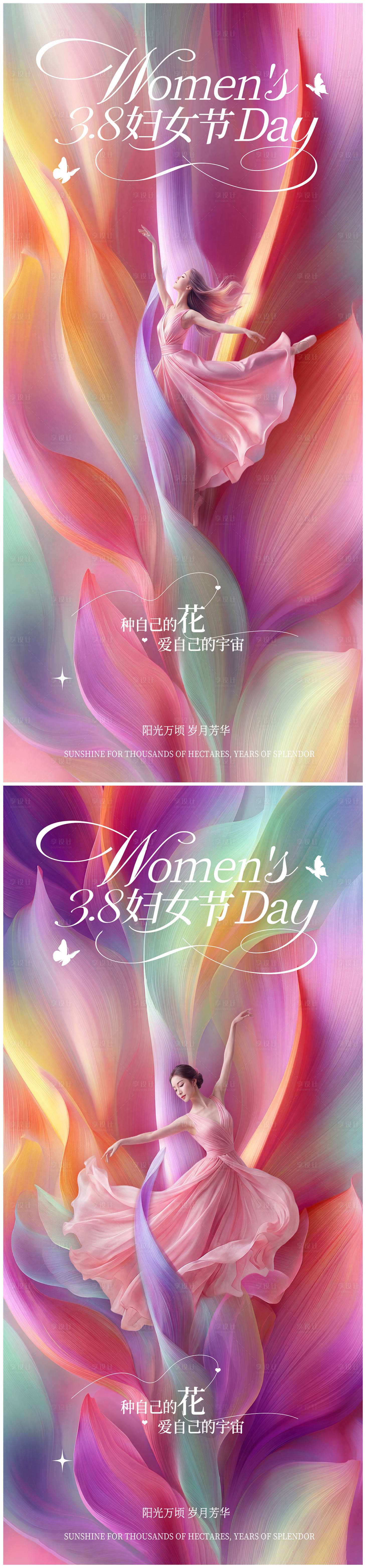 源文件下载【享设计】搜索编号：23390035635232830【38妇女节女神节宣传海报】