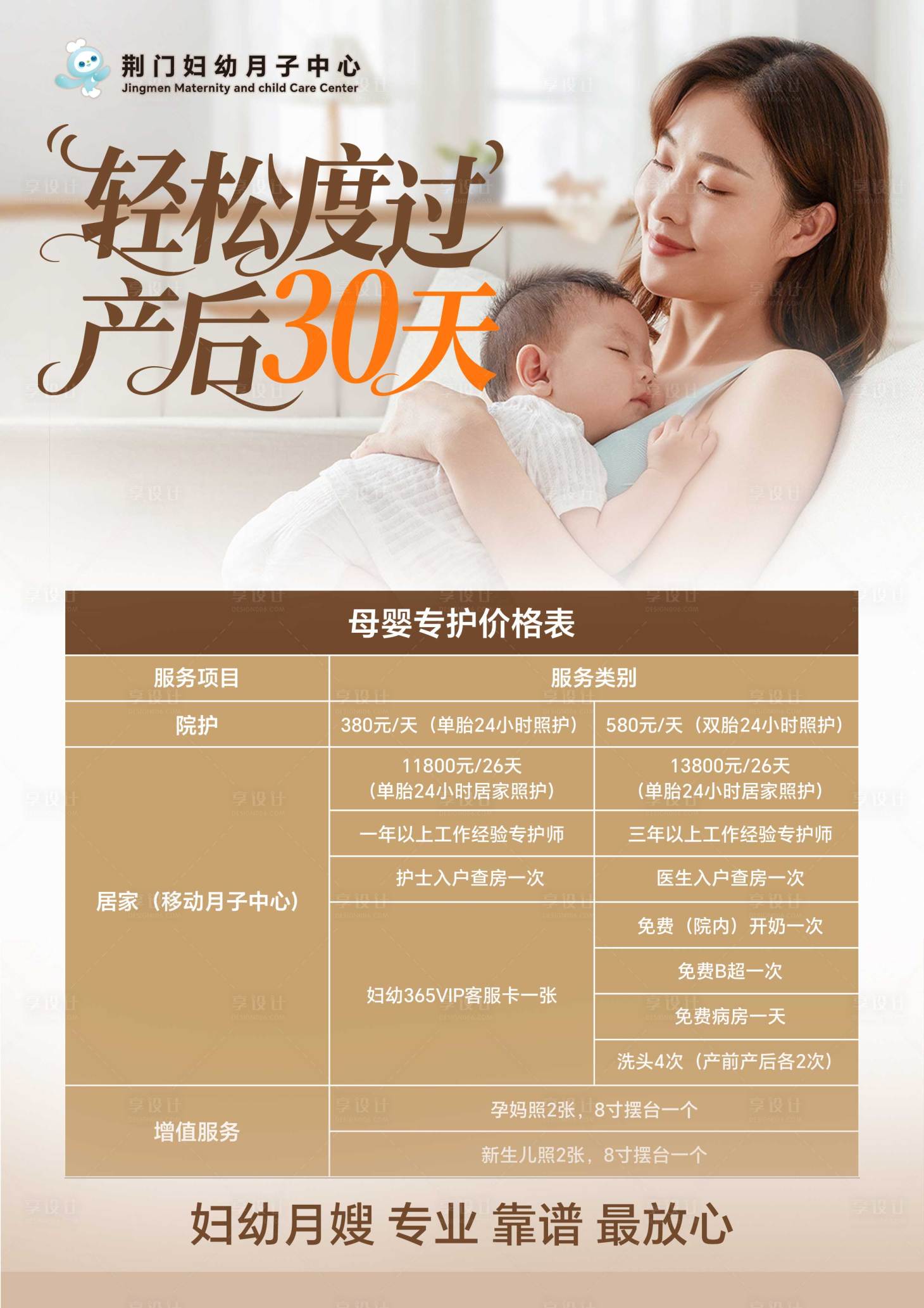 源文件下载【享设计】搜索编号：50090036022118690【产科海报】