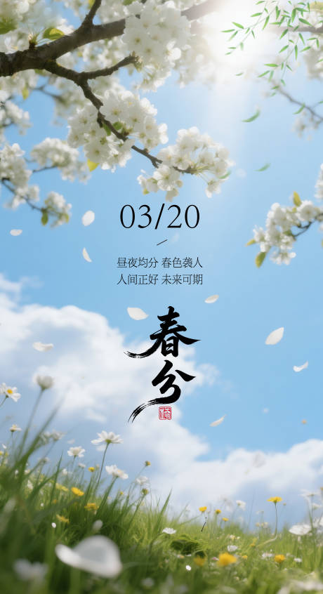 源文件下载【享设计】搜索编号：60090035827673625【二十四节气春分节气海报】