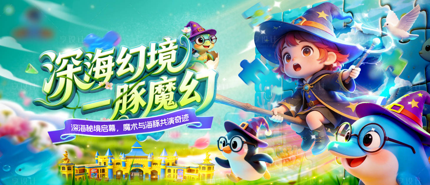 源文件下载【享设计】搜索编号：91460036100124992【海洋乐园清明主kv】
