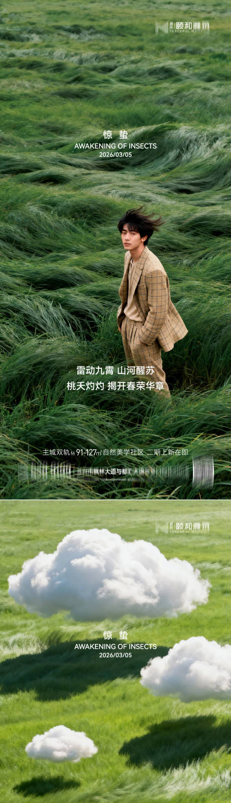 源文件下载【享设计】搜索编号：14890035599821915【惊蛰节气系列海报】