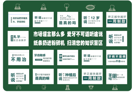 源文件下载【享设计】搜索编号：48450035659057300【口腔行业ins风口腔谣言打卡墙】