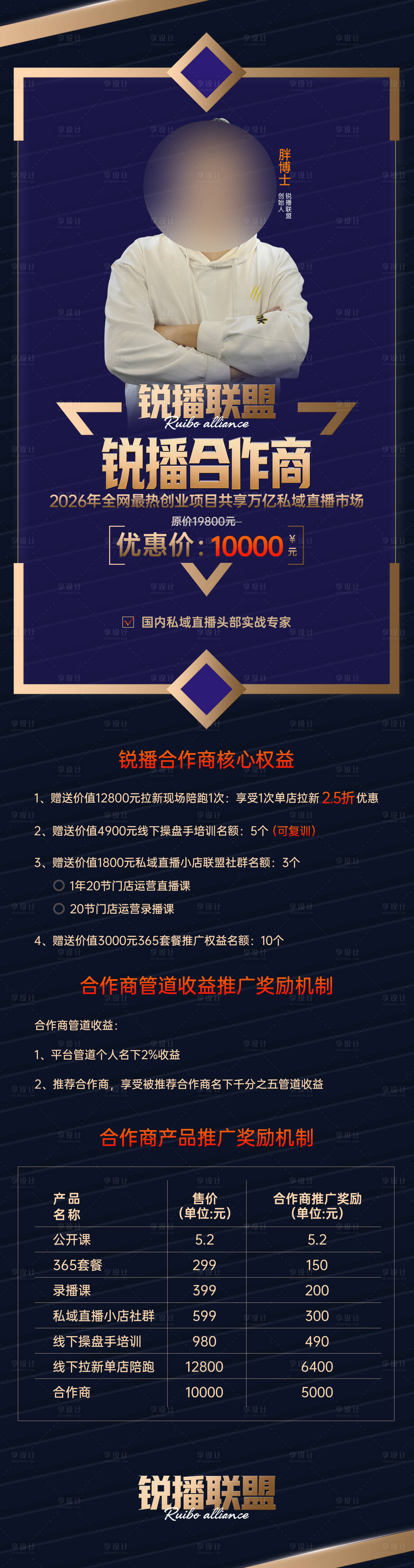 源文件下载【享设计】搜索编号：55390035603165217【短视频直播培训权益宣传海报】