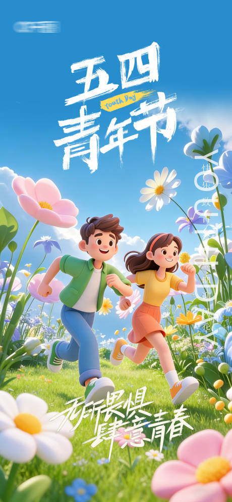 源文件下载【享设计】搜索编号：28660035961406455【五四青年节海报】