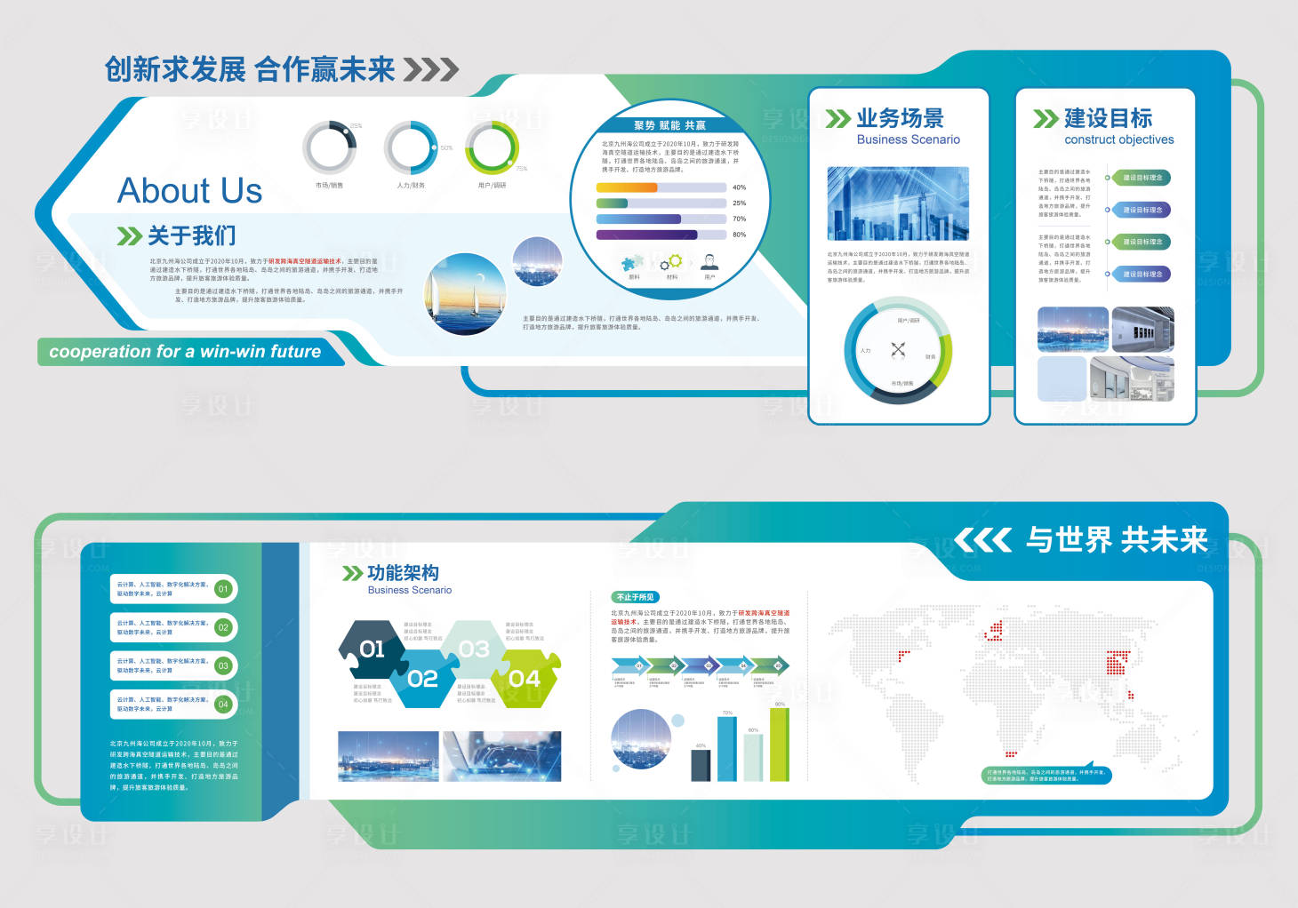 源文件下载【享设计】搜索编号：15000036079974444【企业形象墙背景板】