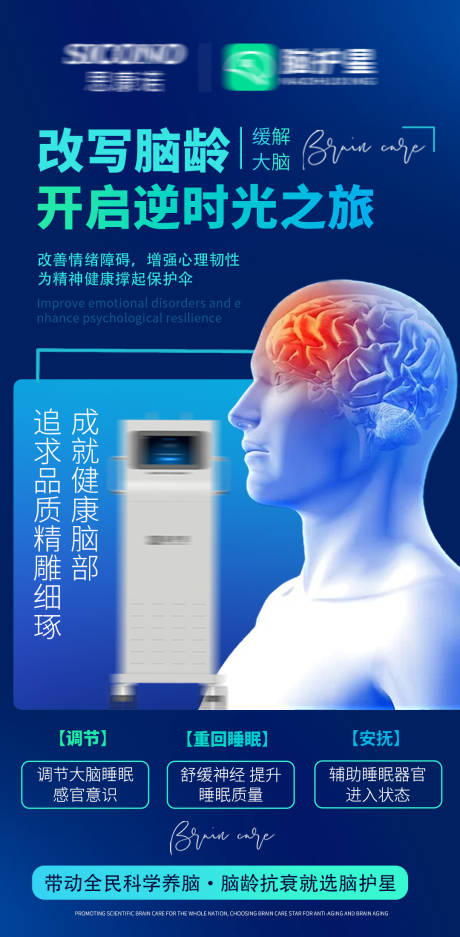源文件下载【享设计】搜索编号：20140035914757929【脑部脑健康脑抗衰海报】