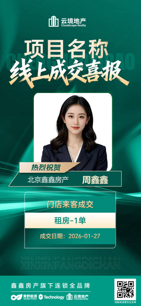 源文件下载【享设计】搜索编号：12930035935842860【房产成交喜报】