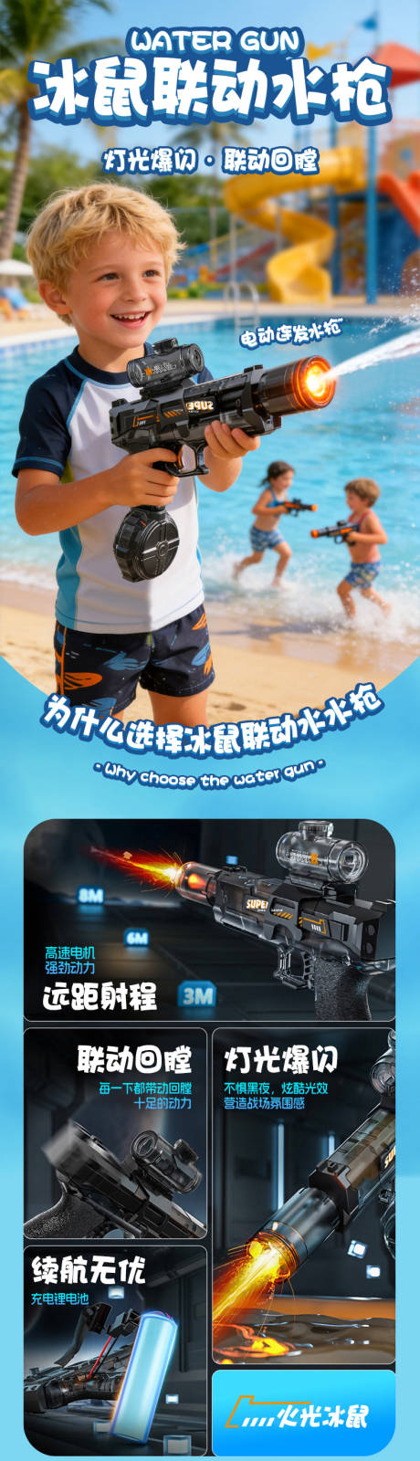 源文件下载【享设计】搜索编号：23270036185148562【玩具冰鼠联动水枪详情页】