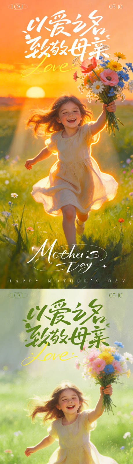 源文件下载【享设计】搜索编号：71190036580773365【母亲节花束治愈地产活动背景板海报】