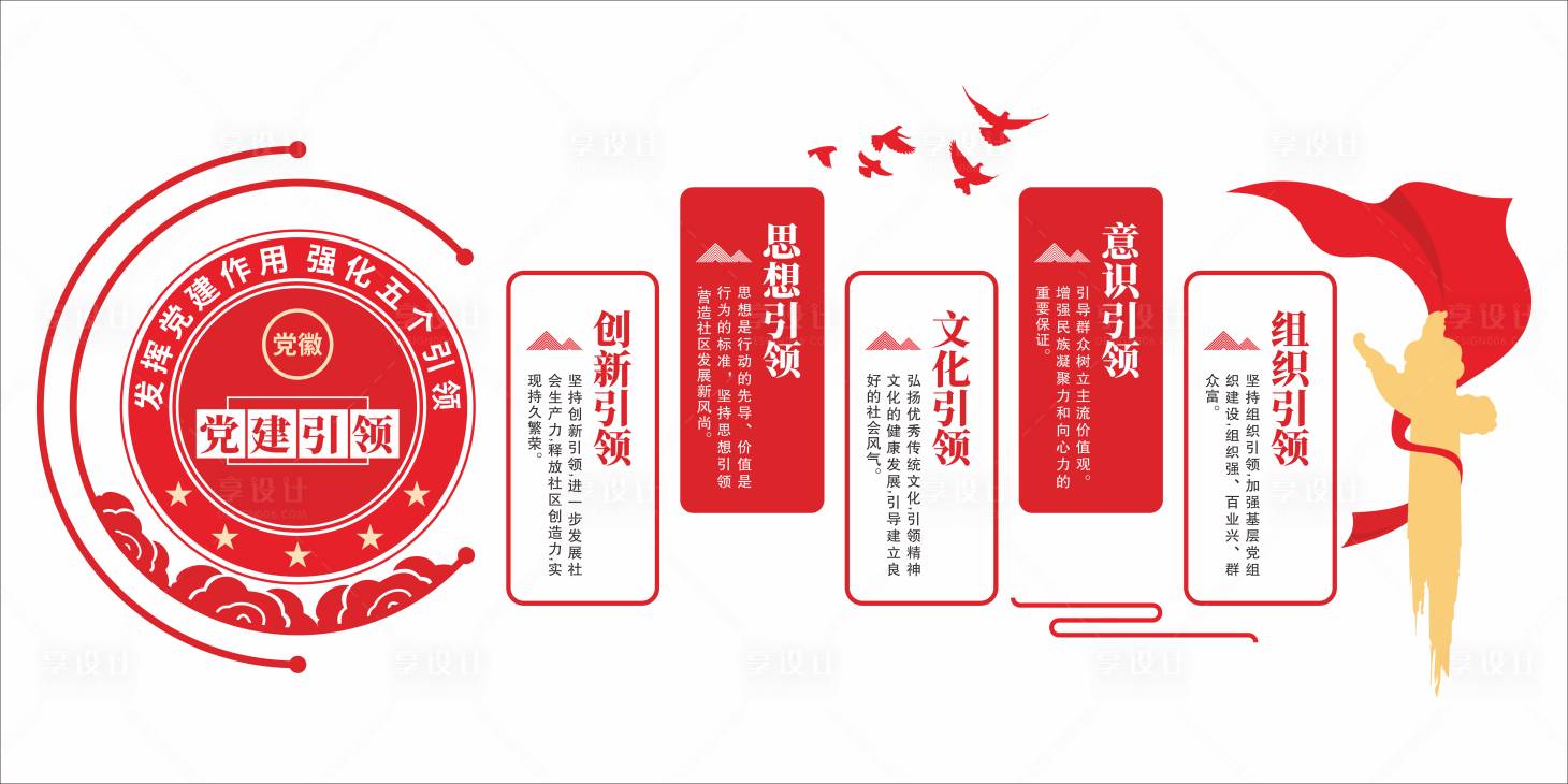 源文件下载【享设计】搜索编号：84700036319756949【党建文化墙】