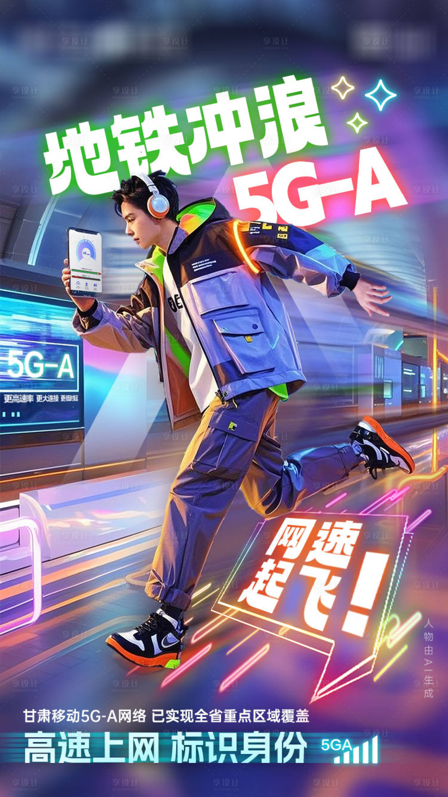 源文件下载【享设计】搜索编号：59380036172788107【5G-A宣传海报】