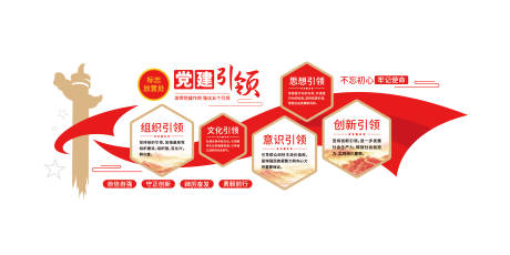 源文件下载【享设计】搜索编号：94630036319646445【党建引领五个引领基层党支部党建文化墙】