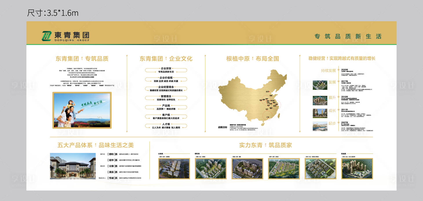 源文件下载【享设计】搜索编号：61830036325114755【地产品牌文化墙企业文化墙】
