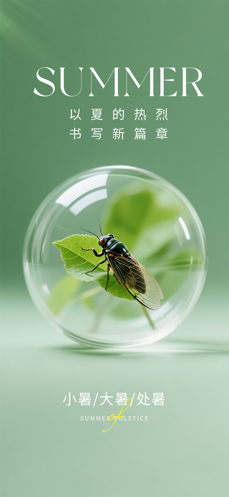 源文件下载【享设计】搜索编号：37810036312761329【小暑大暑处暑节气海报】