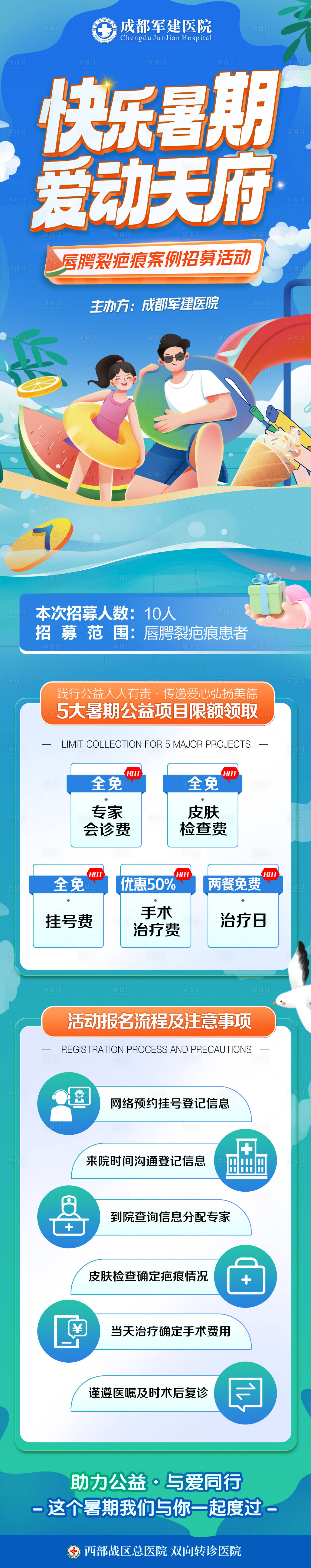 源文件下载【享设计】搜索编号：58830036443891550【医院医美蓝色详情页长图科普】