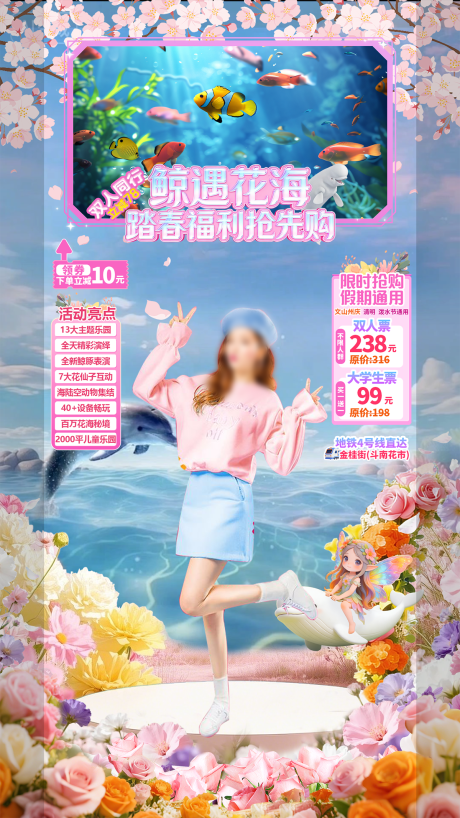 源文件下载【享设计】搜索编号：14730036635776287【鲸遇花海 】