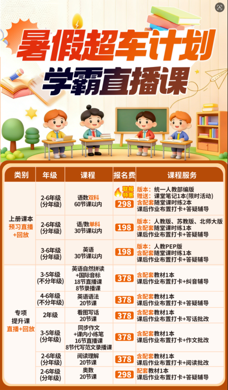 源文件下载【享设计】搜索编号：80840036503693957【暑假培训班直播课海报】