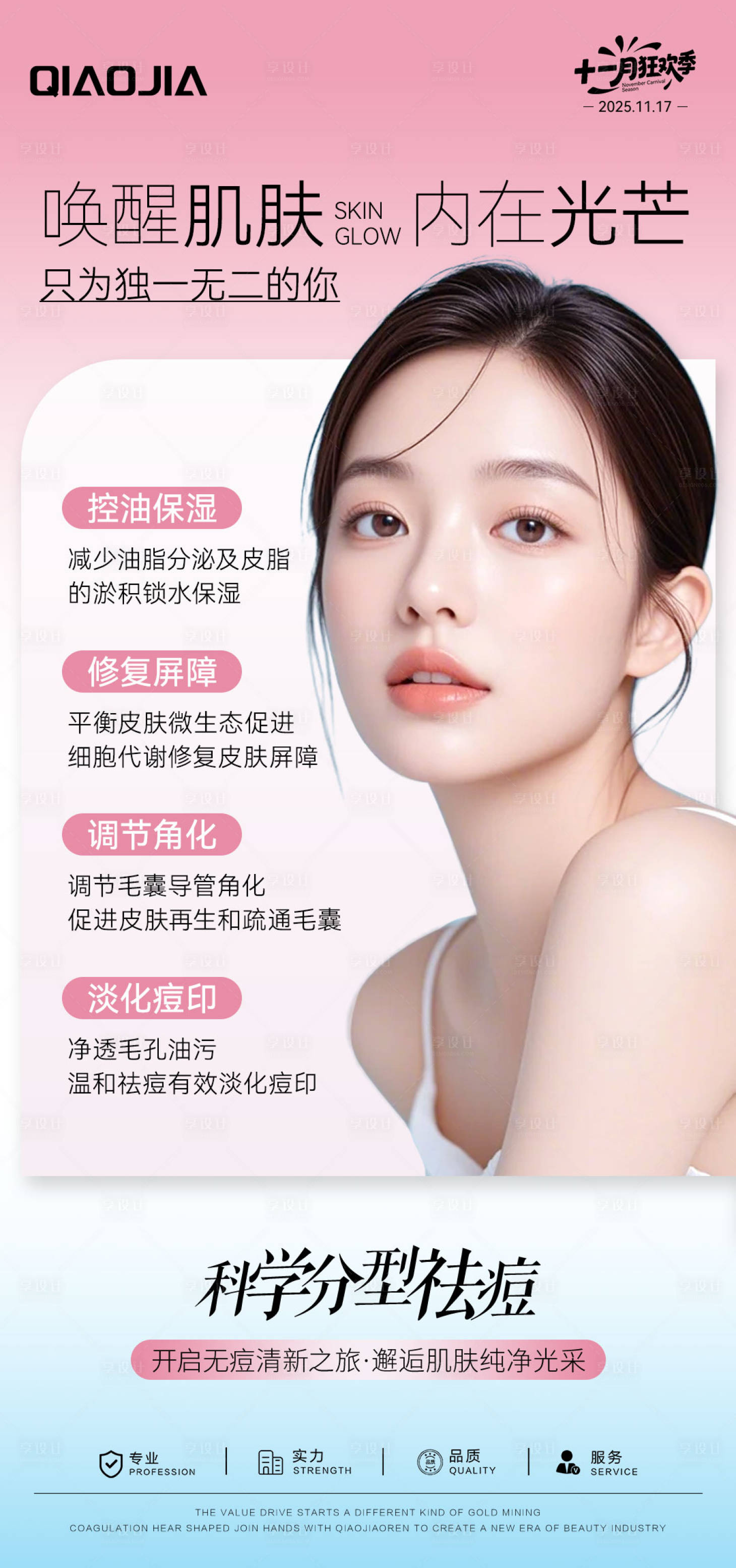 源文件下载【享设计】搜索编号：60630036201995122【祛痘早安图】