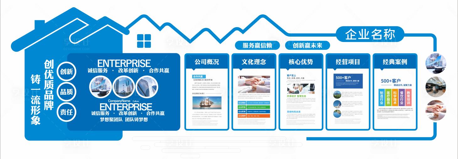 源文件下载【享设计】搜索编号：93590036377509857【公司简介企业文化宣传企业文化墙形象墙】