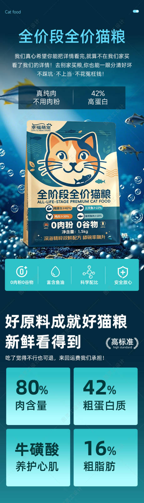 源文件下载【享设计】搜索编号：95720036567956192【猫粮详情页】