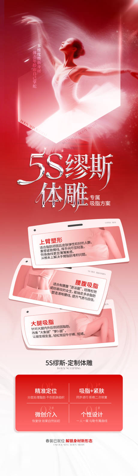 源文件下载【享设计】搜索编号：26980036452766533【医美5S缪斯体雕长图】