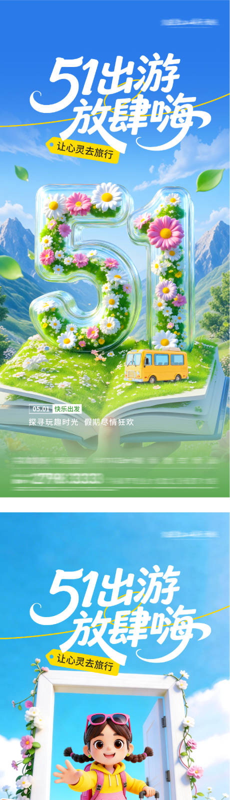 源文件下载【享设计】搜索编号：65770036492596527【地产51劳动创意系海报】