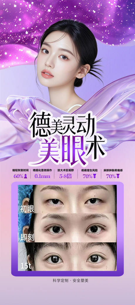 源文件下载【享设计】搜索编号：66150036565942612【医美眼综合案例海报】