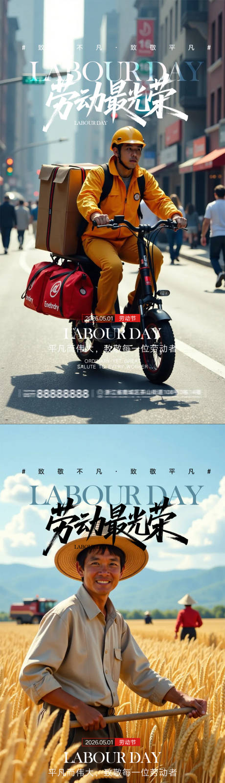 源文件下载【享设计】搜索编号：77030036511345686【51劳动节海报】