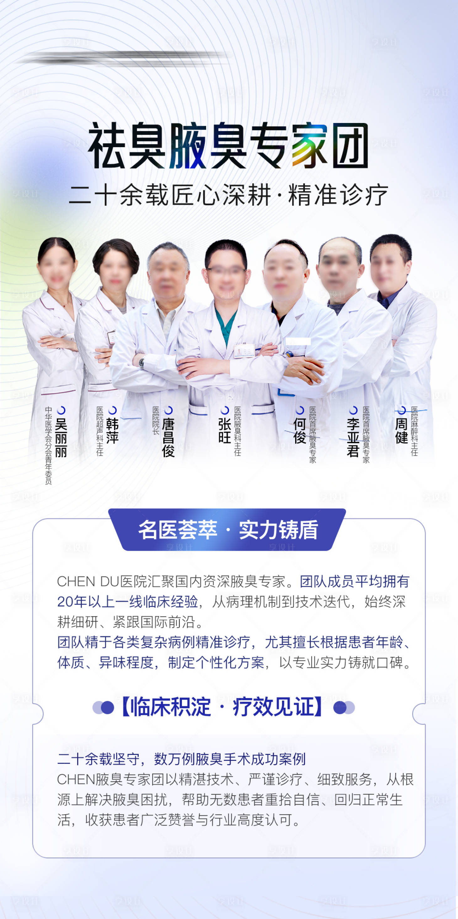 源文件下载【享设计】搜索编号：74850036330352099【腋臭专家介绍海报】