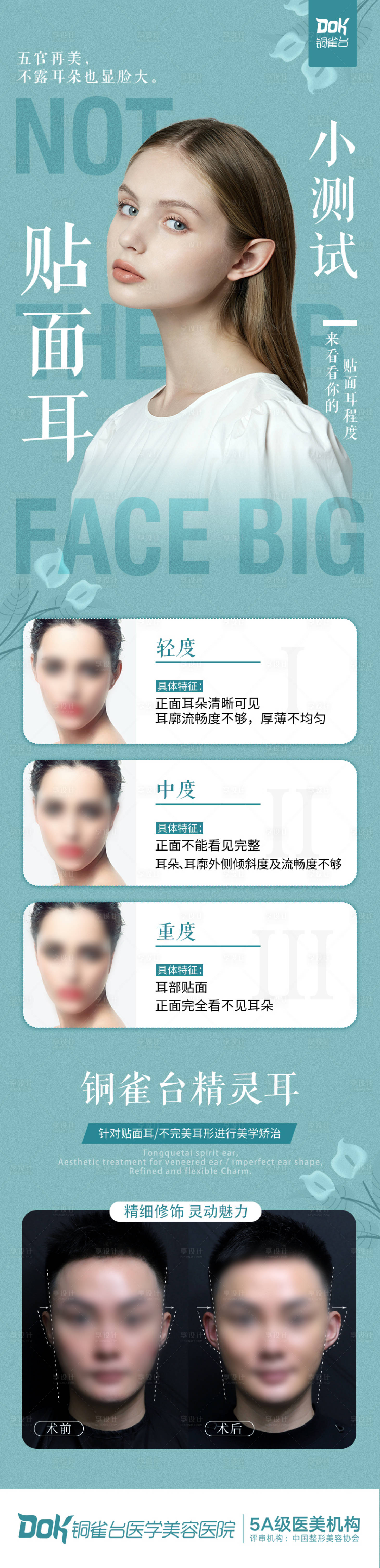 源文件下载【享设计】搜索编号：47490036394425483【精灵耳医美贴面耳改造海报长图】